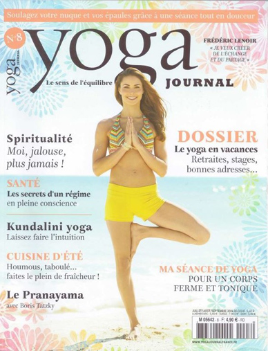 Yoga Journal - Revue de presse - Juillet/septembre 2016